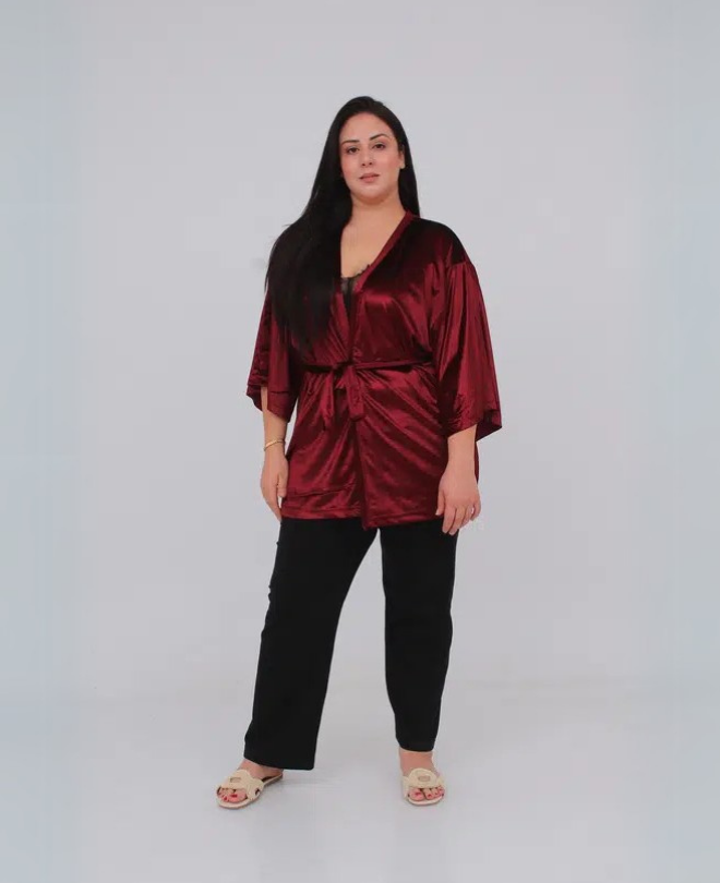Pyjama 3 Pièces en Velours